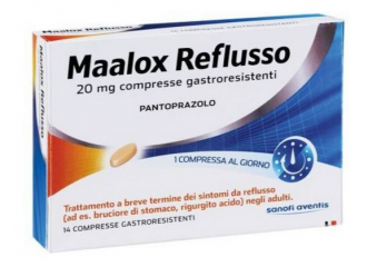 Maalox reflusso 20 mg compresse gastroresistenti