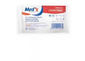 Garza compressa idrofila meds farmatexa 12/8 10x10cm 25 pezzi