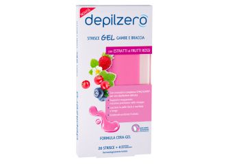 Depilzero strisce gel gambe braccia 20 pezzi