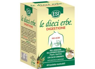 Esi le dieci erbe digestione no acid 60 tavolette masticabili