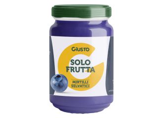 Giusto solo frutta confettura mirtilli selvatici 220 g